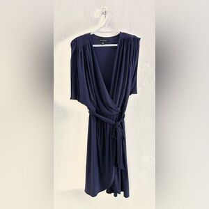 Navy Midi Jersey Dress